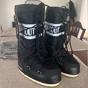 Icon Black Nylon Moon Boots